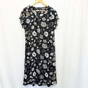 NWT Gudrun Sjoden Kleid Peony Short Sleeve Floral Midi Dress